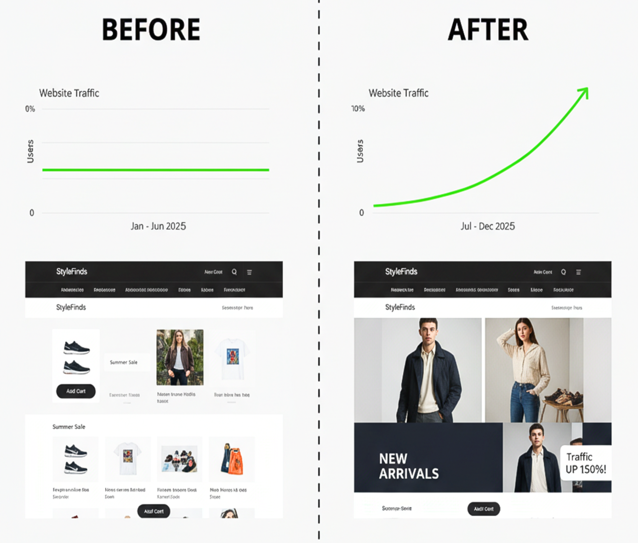 SEO audit services UK before and after results
