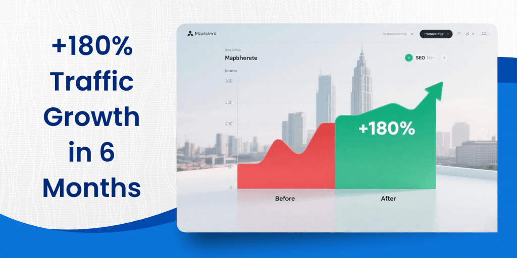 SEO health check UK case study traffic growth