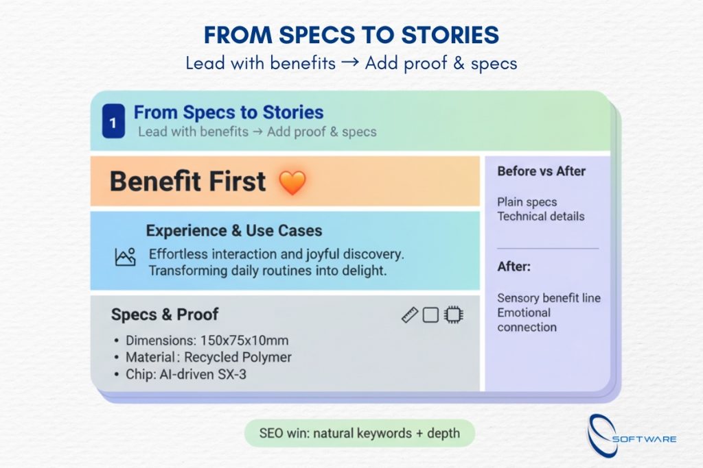 e-commerce content strategy framework to write story-driven product descriptions
